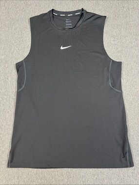 Nike Pro Dri-FIT Sleeveless Shirt Men’s Large Black Compression Training Tank